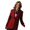 Women's Single Breasted Polyester Blazer